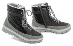 Jana 8-26266-41 čierne dámske zimné topánky šírka H
