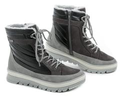 Jana 8-26266-41 čierne dámske zimné topánky šírka H