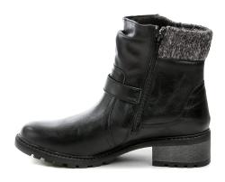 Jana 8-26488-45 černé dámské zimní boty šíře H