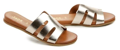 Jana 8-27166-44 champagner dámské nazouváky
