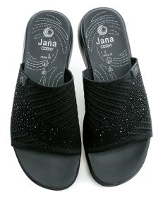 Jana 8-27264-46 čierne dámske nazúvaky