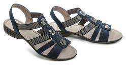 Jana 8-28165-28 navy dámske sandále šírka H