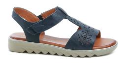 Jana 8-28262-44 navy dámské sandály šíře H