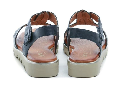 Jana 8-28262-44 navy dámské sandály šíře H