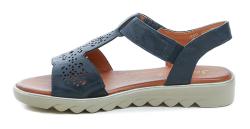 Jana 8-28262-44 navy dámské sandály šíře H
