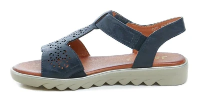 Jana 8-28262-44 navy dámské sandály šíře H
