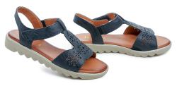 Jana 8-28262-44 navy dámské sandály šíře H