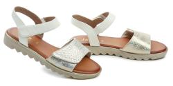 Jana 8-28265-42 bielo zlaté dámske sandále šírka H