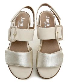 Jana 8-28266-44 béžovo zlaté dámské sandály