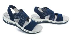 Jana 8-28768-42 navy dámské sandály šíře H