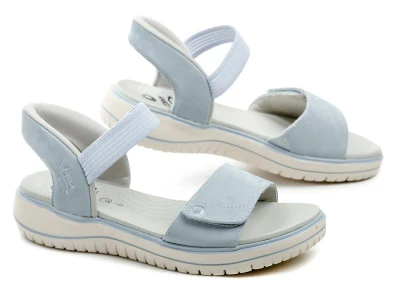 Jana 8-28774-46 denim dámské sandály šíře H