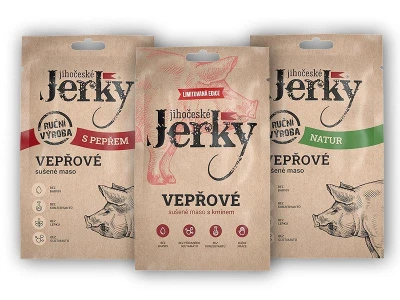 Jihočeské Jerky Vepřové 20g POUZE Natur (VÝPRODEJ) Jihočeské Jerky Vepřové 20g POUZE Natur (VÝPRODEJ)