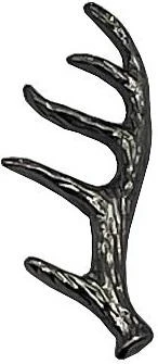 Joker Horn Branch Satin Old Silver kovový pin do klopy
