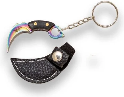 Joker Karambit Rainbow 56 mm přívěsek na klíče