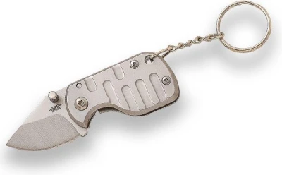 Joker Keyring Folding Knife Drop Point šedý 35 mm přívěsek na klíče
