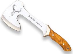 Joker sekera Cazador Hunter Axe Stainless Steel 10 cm Olive/Leat