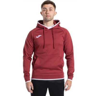 Joma Combi Premium burgundy pánská mikina s kapucí