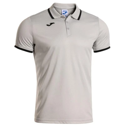 Joma Combi Premium Short Sleeve Polo šedé pánské polo tričko