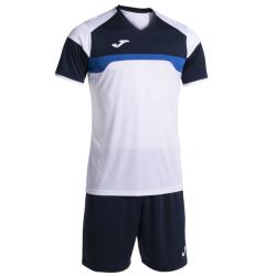 Joma Danubio III pánské triko a šortky bílá-navy