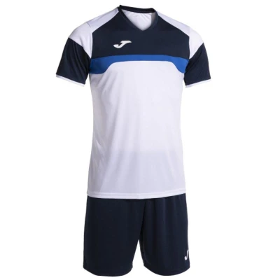 Joma Danubio III pánské triko a šortky bílá-navy Joma Danubio III pánské triko a šortky bílá-navy