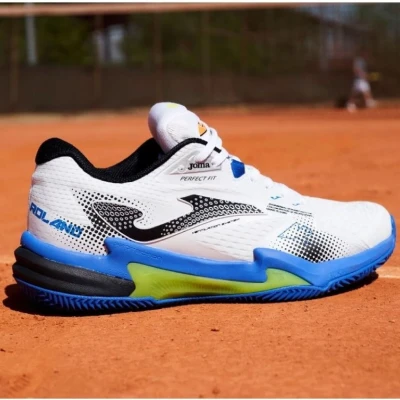 Joma Roland Men 2402 Clay tenisová obuv bílá-modrá POUZE UK 7,5 (VÝPRODEJ)