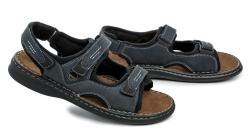 Josef Seibel 10236 modré pánské nadměrné sandály