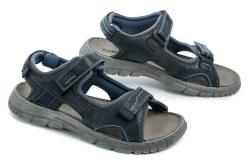 Josef Seibel 16804 modré pánské nadměrné sandály