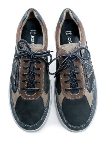 Josef Seibel 32506 Baxter 06 navy hnědé pánské nadměrné polobotky
