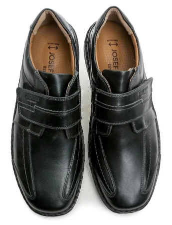 Josef Seibel 44902-859 černé pánské nadměrné polobotky