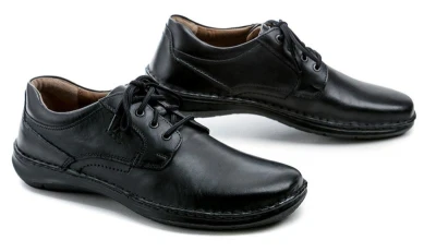 Josef Seibel 44906 černé pánské nadměrné polobotky