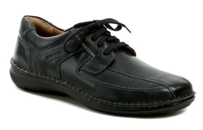Josef Seibel 44908-859 černé pánské nadměrné polobotky Josef Seibel 44908-859 černé pánské nadměrné polobotky