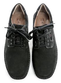 Josef Seibel 44936 čierne pánske nadmerné poltopánky