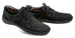 Josef Seibel 44936 čierne pánske nadmerné poltopánky