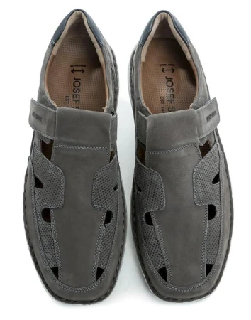 Josef Seibel 44981-518 New Anvers 81 šedé pánské nadměrné polobotky