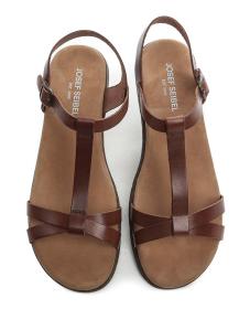 Josef Seibel 74501 hnědé dámské nadměrné sandály