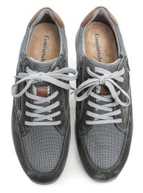 Josef Seibel Comfortabel 640349-09 šedé pánské nadměrné polobotky šíře K