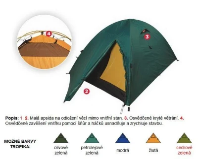Jurek ALP 2.0 standart turistický stan + sleva 400,- na příslušenství