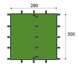 Jurek ARM 3x3 bivakovací plachta Jurek ARM 3x3 bivakovací plachta