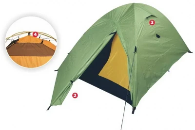 Jurek Vandr 3.5 DUO turistický stan + sleva 400,- na příslušenství