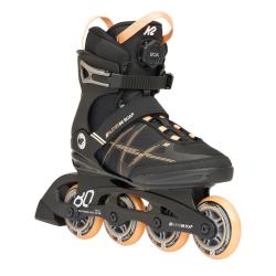 K2 Alexis 80 Boa (2024) černo/oranžové dámské inline brusle