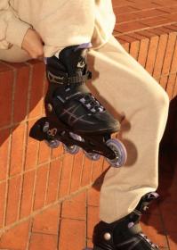 K2 ALEXIS 80 PRO černo/fialové dámské kolečkové brusle POUZE US 10,5 / UK 8 / EU 42 (VÝPRODEJ)