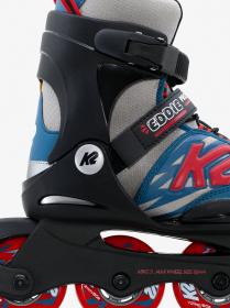 K2 Eddie Pro gray/blue detské kolieskové korčule