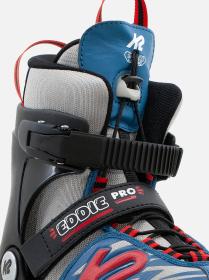 K2 Eddie Pro gray/blue detské kolieskové korčule