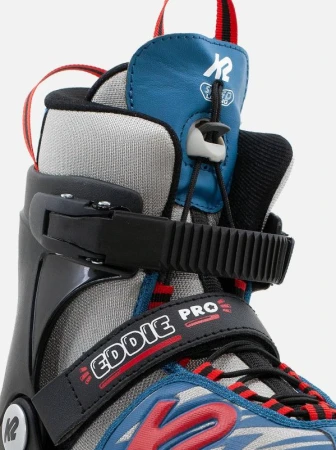 K2 Eddie Pro gray/blue dětské kolečkové brusle
