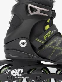 K2 F.I.T. 80 PRO černé/zelené pánské inline brusle POUZE US 10,5 / UK 9,5 / EU 44 (VÝPRODEJ)