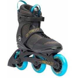 K2 TRIO LT 100 čierno/modré pánske kolieskové korčule