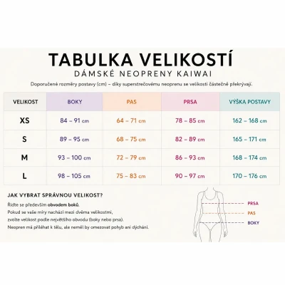 Kaiwai Dámská neoprenová kombinéza 3/2 mm POUZE XS sunset (VÝPRODEJ)