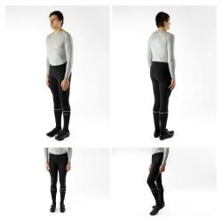 Force MAZE černé cyklokalhoty do pasu bez vložky