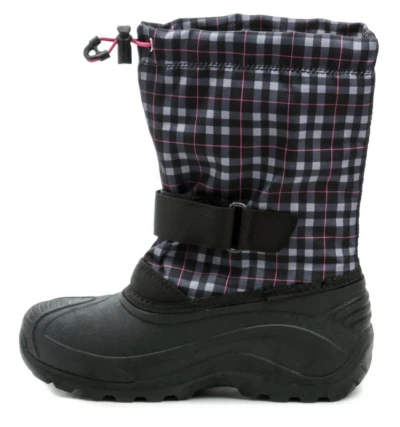 Kamik FINLEY black pink dětské zimní sněhule