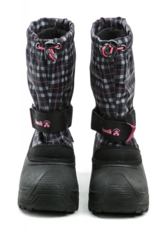 Kamik FINLEY black pink dětské zimní sněhule